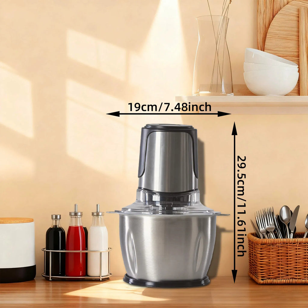 Food Processor, Electric Meat Grinder, Vegetable Chopper, with Dual Bowls