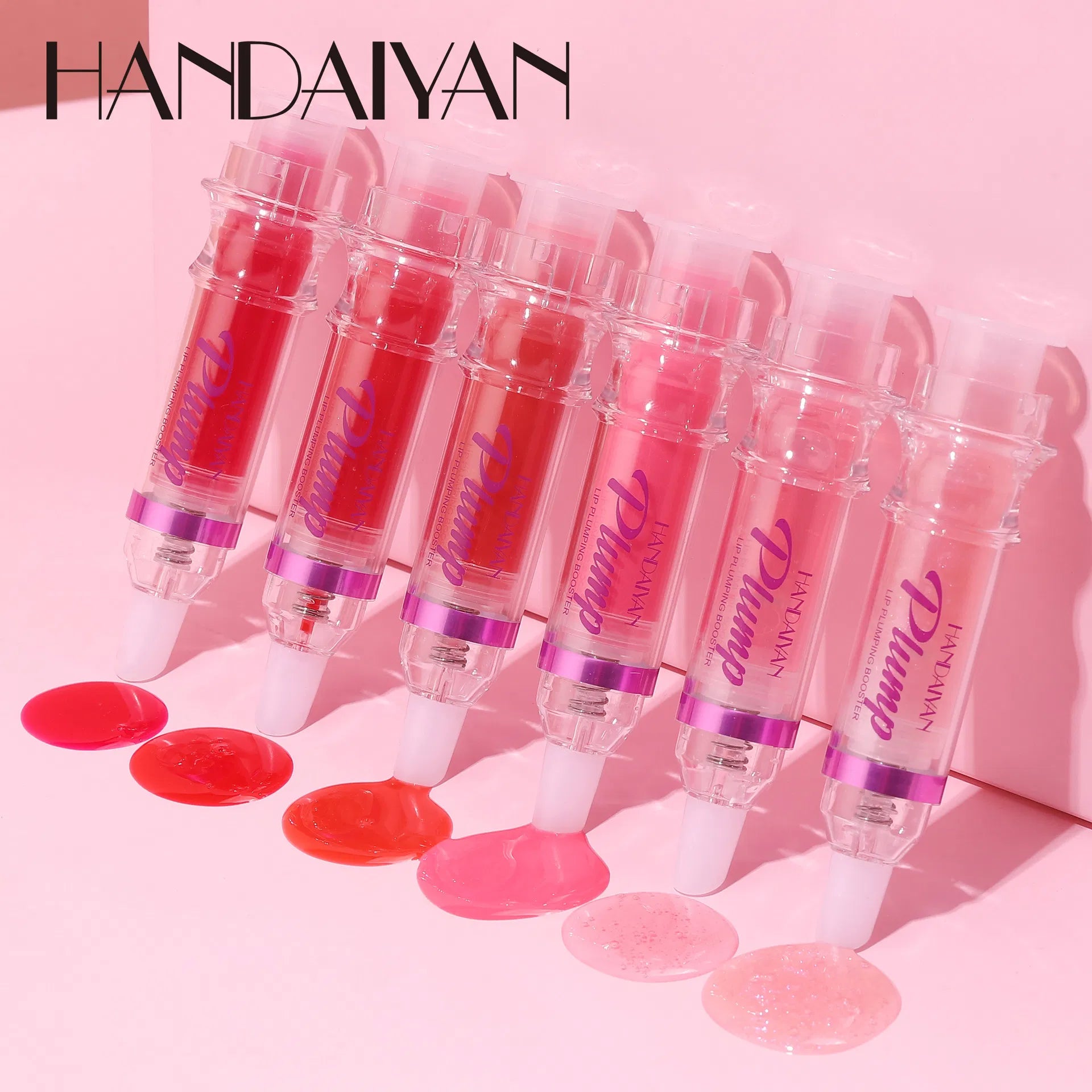 PLUMP POUT Lip Plumping Booster Gloss High Shine for Plumper Looking Lips Extreme Shine Crystal Volume Lip Oil Cosmetics Makeups