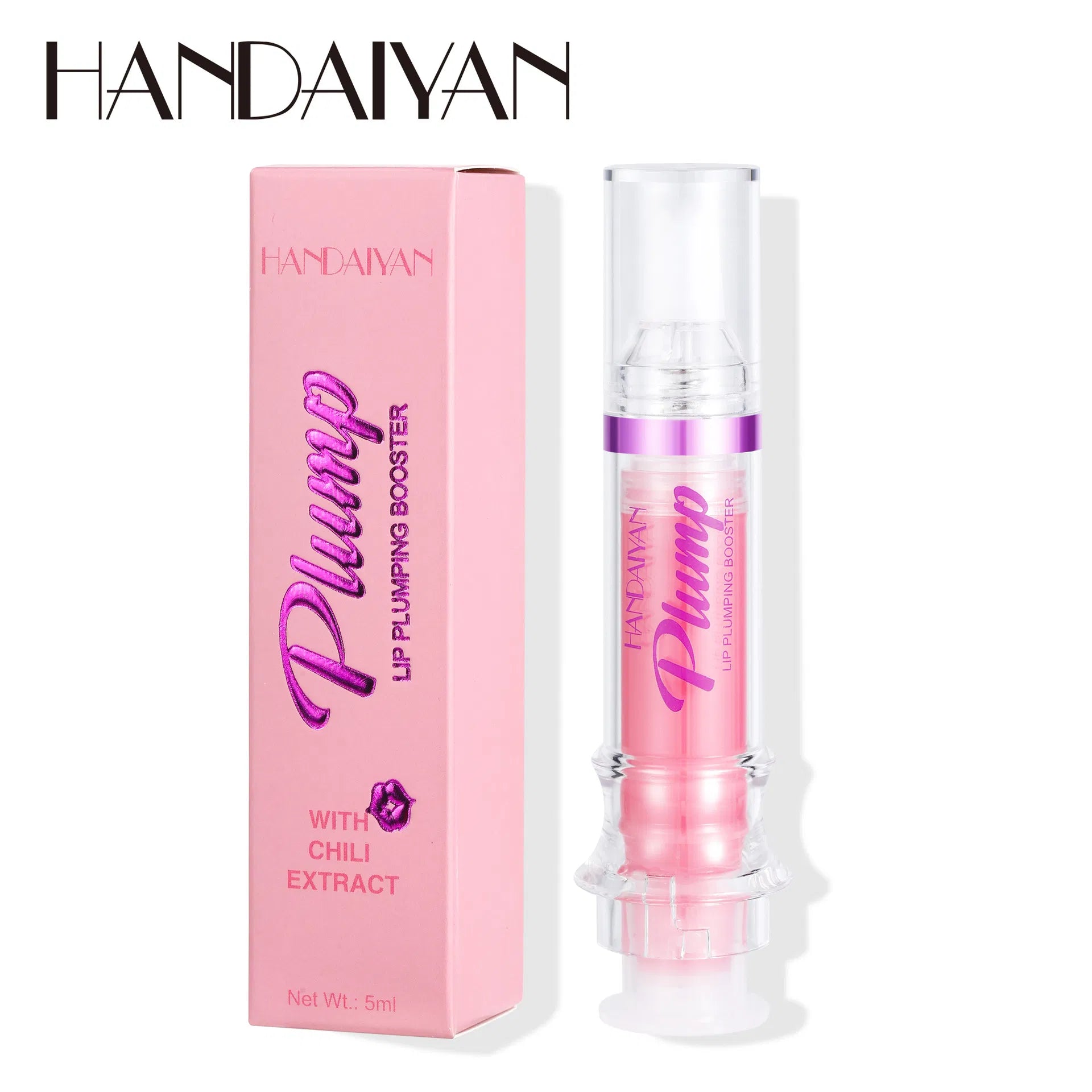 PLUMP POUT Lip Plumping Booster Gloss High Shine for Plumper Looking Lips Extreme Shine Crystal Volume Lip Oil Cosmetics Makeups